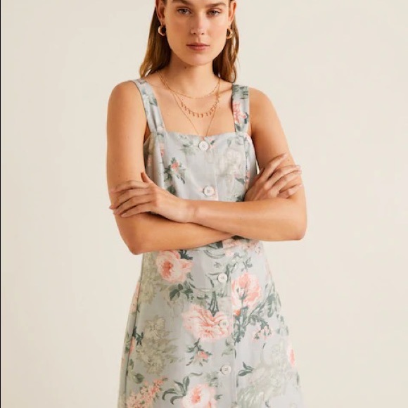 🔥HOT🔥 Mango ASOS linen blend dress floral print - Picture 4 of 15
